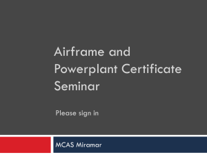 FAA Presentation - Marine Corps Community Services Miramar