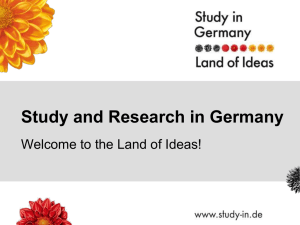 Study and Reserach in Germany - The German Academic Exchange