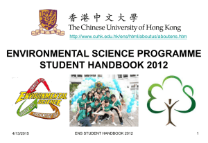 Student Handbook - The Chinese University of Hong Kong