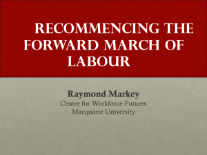 Recommencing the Forward March of Labour