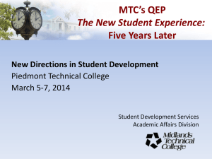 five years later - Piedmont Technical College