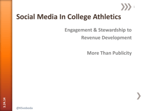 Social Media in College Athletics - Colby