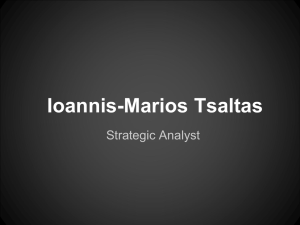 Mr. Ioannis-Marios Tsaltas