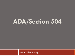 ADA/Section 504