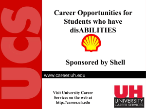 Shell Sponsored Employment Presentation