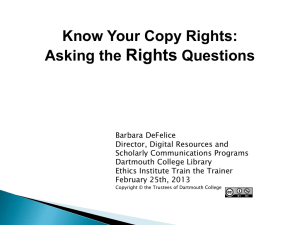 Know Your Copy Rights