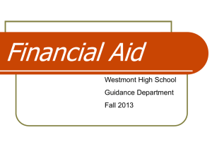 Financial Aid - Westmont High School