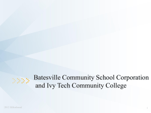 Batesville Community School Corporation ~ Columbus/Southeast