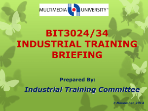 First Briefing - Faculty of Business