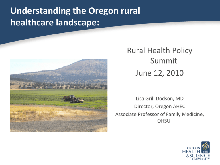 Oregon Rural Health Care Provider Tax Credit