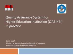 External Quality Assurance System