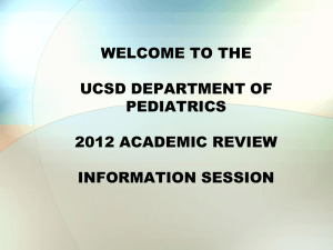 welcome to the department of medicine`s 2006 academic review