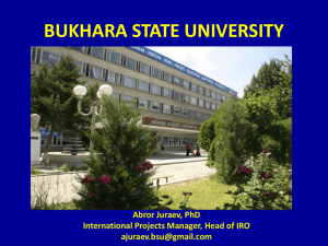 Bukhara State University (Uzbekistan)