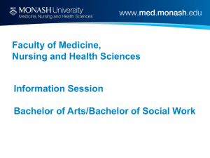 Powerpoint Presentation - Faculty of Medicine, Nursing