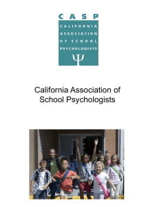 CASP - California Association of School Psychologists