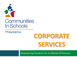 CorpServ - Communities in Schools of Philadelphia