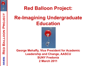 Red Balloon Project by George Mehaffy