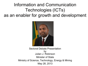 Jamaica`s ICT Industry - Maximising our Intellectual Assets