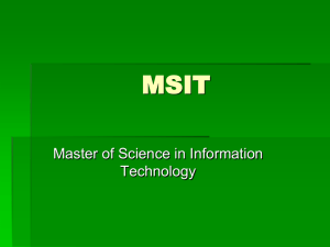 MSIT - Information Technology