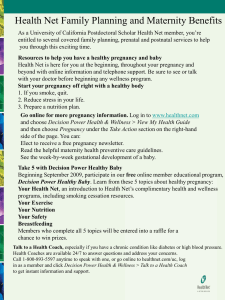 Health Net`s Family Planning Brochure - Garnett
