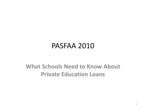 PASFAA 2010 What Schools Need To Know About Private Education