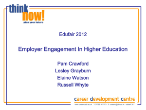 Employer Engagement in Higher Education