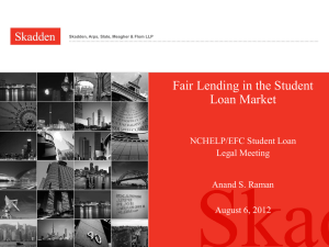 Fair Lending Law - National Council of Higher Education Loan
