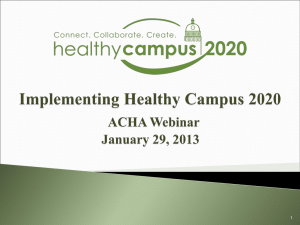 Powerpoint - American College Health Association