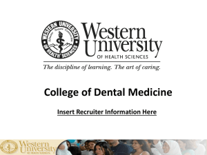 Western University of Health Sciences College of Dental Medicine