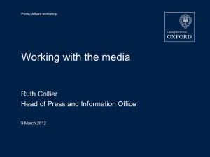 An introduction to media relations
