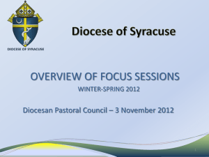 DPC Focus Session Powerpoint - Roman Catholic Diocese of