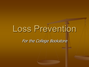 Loss Prevention Session - California Association of College Stores