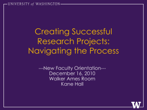 Creating Successful Research Projects: Navigating the Process