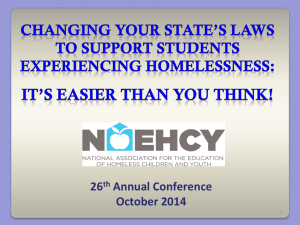 Changing Your State`s Laws to Support Students Experiencing