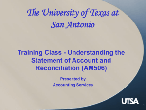 Sub-Certifications - The University of Texas at San Antonio