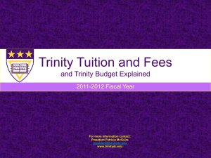 2012 Tuition Slideshow - Trinity Washington University