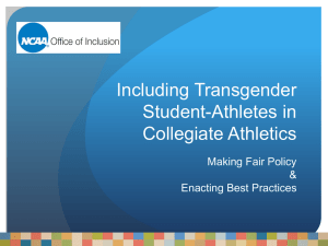 Including Transgender Student-Athletes in Collegiate Athletics