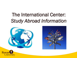 Study Abroad! - Rowan University