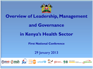 Kenya Institute of Health Systems Management