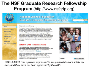 NSF_GRFP_091113 - Wiess School of Natural Sciences