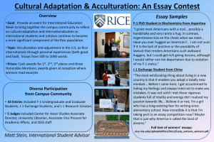 Essay Contest Outline - Rice University Office of International