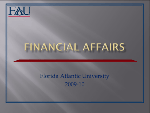 2009-10 Financial Affairs Division Update