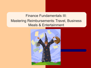 Mastering Reimbursements: Travel, Business Meals & Entertainment