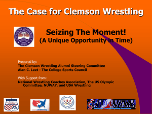 The Case for Clemson Wrestling
