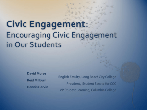 Encouraging Civic Engagement in Our Students