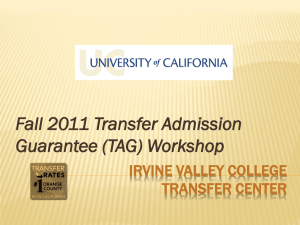 Irvine Valley College Transfer Center