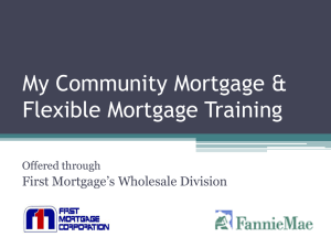 Community Solutions - First Mortgage Corporation
