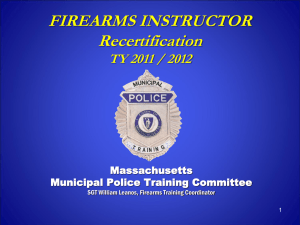 mptc firearms inst recert `09 - `10