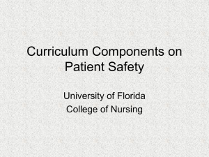 Nursing Curriculum - University of Florida