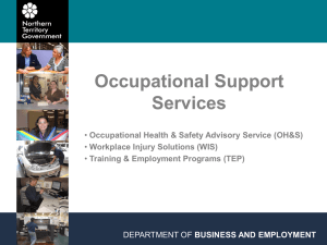 Occupational Health & Safety - Office of the Commissioner for Public